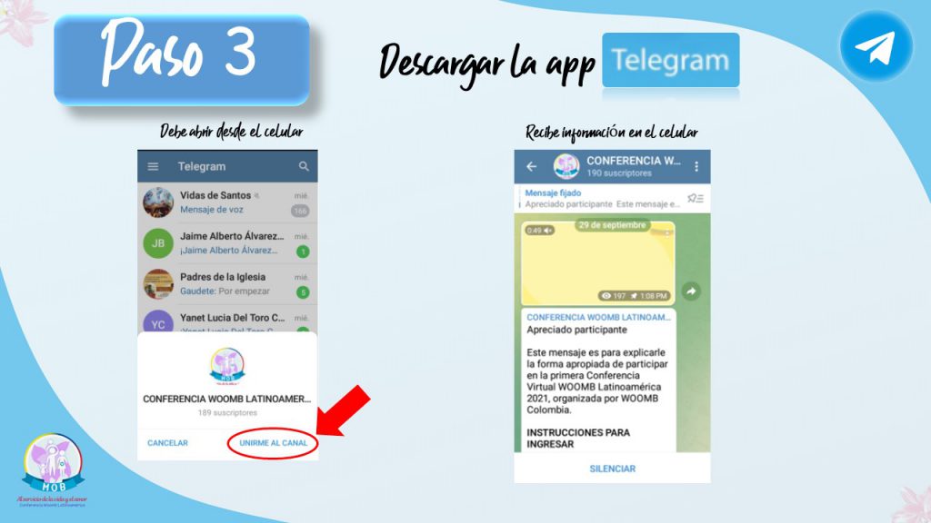 uneté a telegram